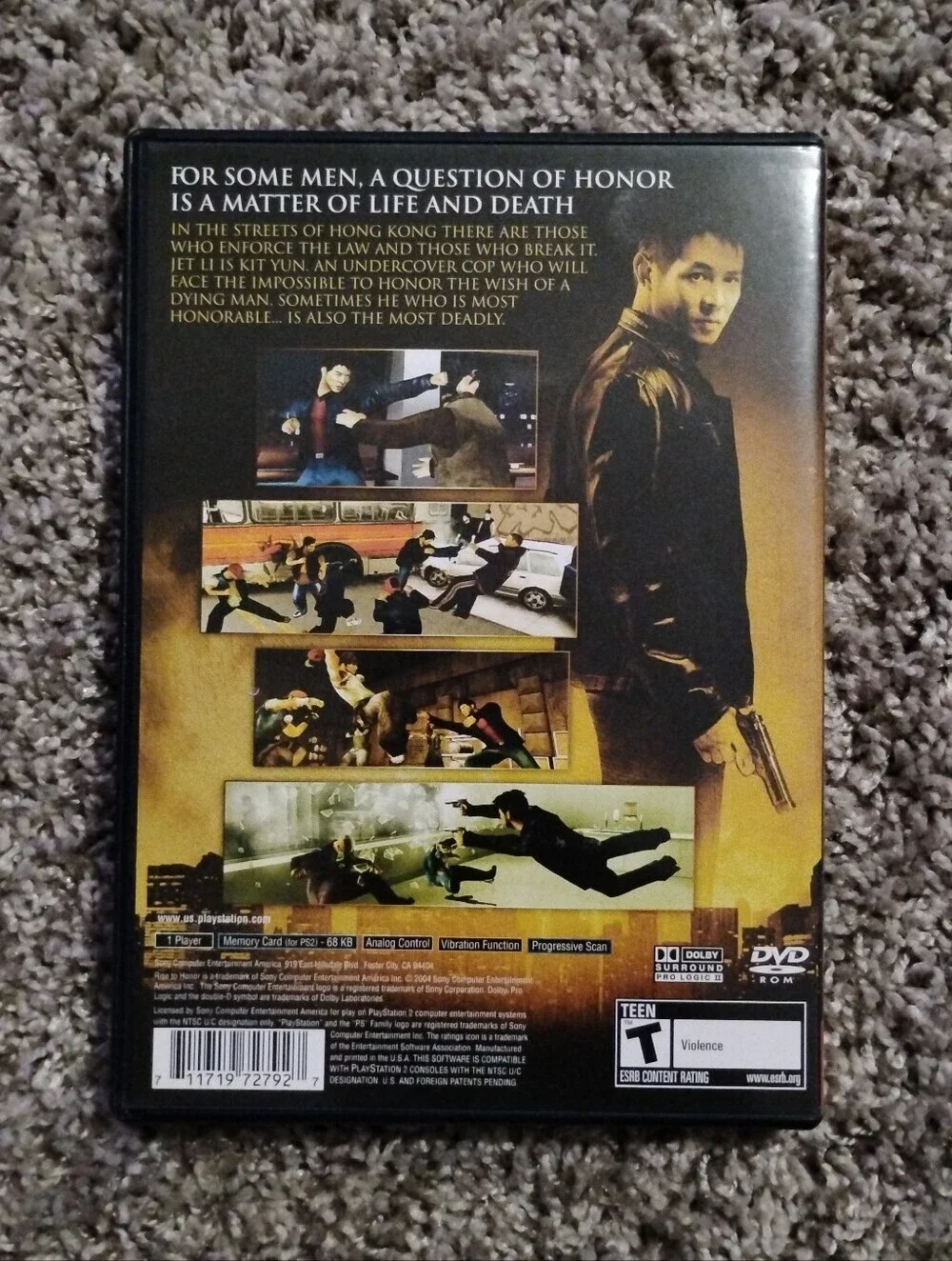 Jet Li: Rise to Honor (PlayStation 2, PS2) - Complete in Box (CIB) Greatest Hits